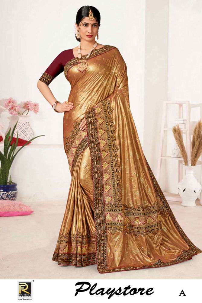 Ronisha Playstore Designer Saree Collection
